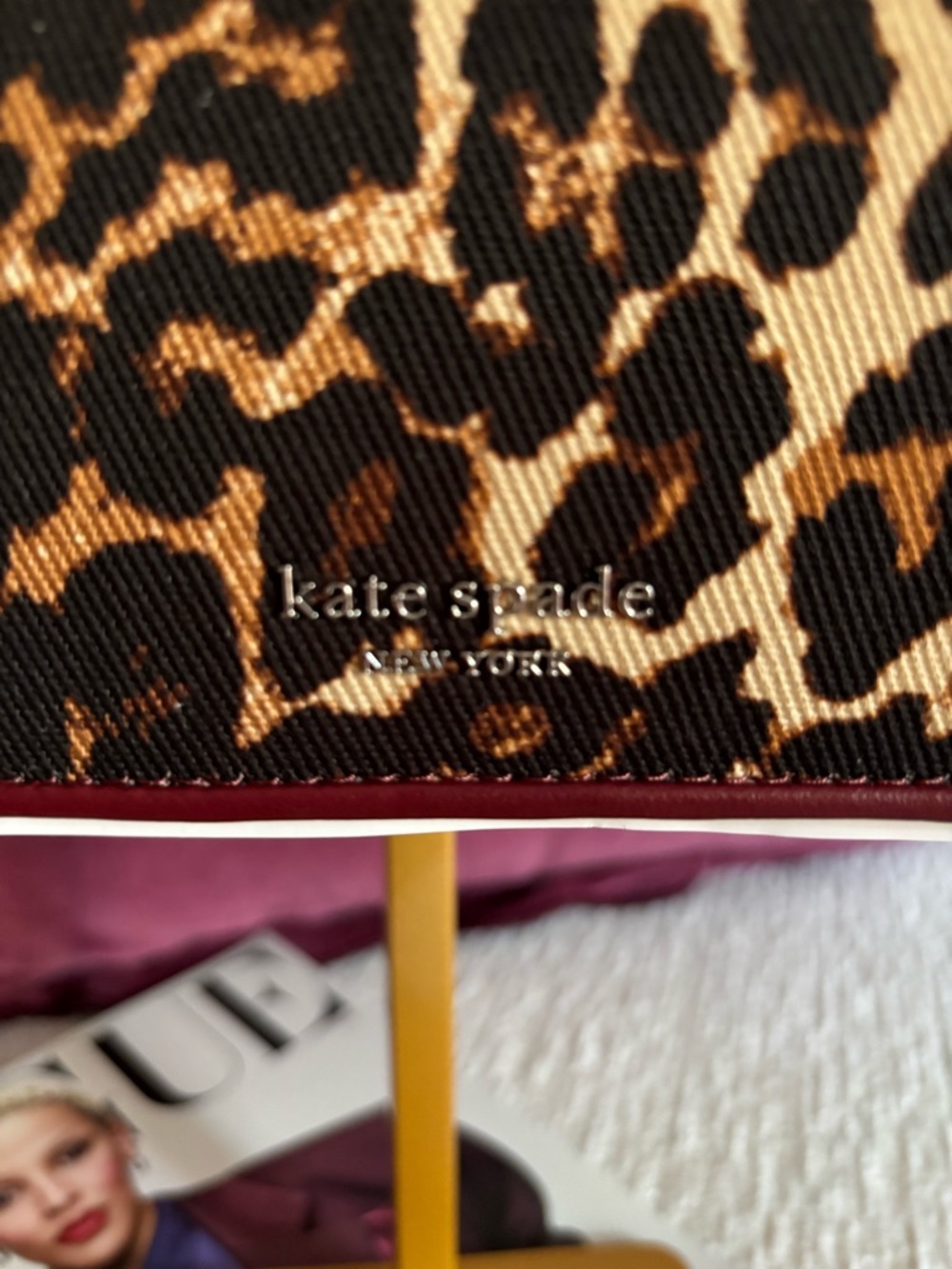 SOLD-Kate Spade Natasha Downtown Leopard Top Handle Bag NWT - Picture 4 of 9